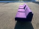 Orangebox Modern Lounge Sofa - Upholstered 4 Person Reception Purple Seat - Image 11
