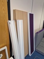 Office Bench Desk + Screens + Lockable Mobile Pedestal Cabinets 160cm per person - Image 17