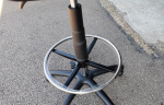 Used Draughtsman Blue Chair Height Adjustable Office High Stool with Foot Ring - Image 19