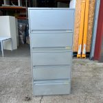Office Tall Filing Cabinet Lockable w/ Foolscap Suspension and Top Compartment