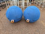 Gotessons Office Ballz Balance Ergonomic Soft Seating - Set of 2 Blue Units