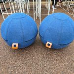 Gotessons Office Ballz Balance Ergonomic Soft Seating - Set of 2 Blue Units