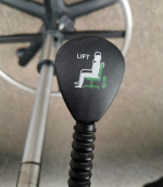 Draughtsman Office Red Chair Height Adjustable High Stool with Foot Ring - Image 12