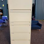 Office Tall Filing Cabinet Lockable Combi Cupboard - A4 Foolscap Compatible