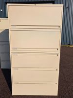 Office Tall Filing Cabinet Lockable Combi A4 Compatible Cupboard  + Rail Bars