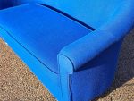 2 Seater Reception Sofa Visitor/Reception Room Upholstered Couch - Blue Fabric - Image 7