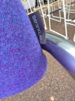 Narbutas Cantilever Meeting Chairs Blue Upholstered Visitor Chairs - Set of 5 - Image 3