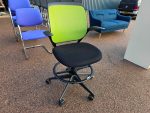Steelcase Draughtsman Chair - Operator Adjustable Stool w/ Arms & Footrest Ring - Image 2