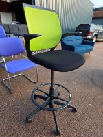 Steelcase Draughtsman Chair - Operator Adjustable Stool w/ Arms & Footrest Ring - Image 4