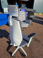 TCC Ergonomic Office Chair w/ Headrest, Grey, Flip-Up Arms - Backrest Faulty - Image 13