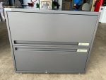 2 Drawer Filing Cabinet with Lockable Shelves and Foolscap Suspension - Grey - Image 6