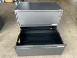 2 Drawer Filing Cabinet with Lockable Shelves and Foolscap Suspension - Grey - Image 10