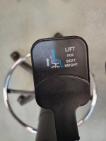 Draughtsman Office Chair High Back Ergonomic With Adjustable Foot Ring - Blue - Image 13