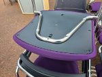 Cantilever Meeting Chairs – Purple Seats, Mesh Backs, Chrome Base - Set of 33 - Image 6