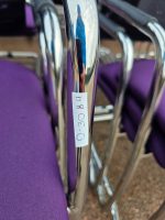 Cantilever Meeting Chairs – Purple Seats, Mesh Backs, Chrome Base - Set of 33 - Image 10