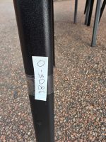 Black Stacking Visitor Chairs, Upholstered Office Meeting Seats - Set of 5 - Image 2