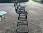 Black Wire Bar Stools with Cushions, Kitchen/Island High Seating's - Set of 3 - Image 11