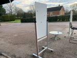 Double Sided Magnetic Whiteboard with Stand 187cm x 80cm Board on Wheels - Image 2