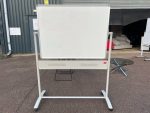 Nobo Magnetic Whiteboard Double Sided with Stand 180cm x 139cm Board on Wheels