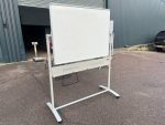 Nobo Magnetic Whiteboard Double Sided with Stand 180cm x 139cm Board on Wheels - Image 6