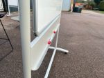 Nobo Magnetic Whiteboard Double Sided with Stand 180cm x 139cm Board on Wheels - Image 7