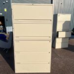 Office Tall Filing Cabinet Lockable Combi A4 Foolscap Compatible Cupboard