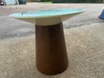 Steelcase Round Glass Table - Oak Turnstone Campfire Paper Collaboration Unit - Image 10