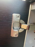 Office Storage Lockable Cupboard - Dark Wood, White Sides 2 Door Cabinet - Image 9