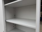 Maine Office Storage Cabinet Cupboard Sliding Door, Extra Wide White Tall Unit - Image 14