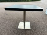 MB Meeting Square Table – Black Top and Chrome Base - 74cm x 80cm x 80cm - Image 2