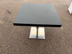 MB Meeting Square Table – Black Top and Chrome Base - 74cm x 80cm x 80cm - Image 3