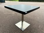 MB Meeting Square Table – Black Top and Chrome Base - 74cm x 80cm x 80cm - Image 7