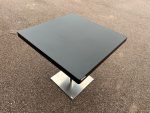 MB Meeting Square Table – Black Top and Chrome Base - 74cm x 80cm x 80cm - Image 9