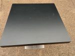 MB Meeting Square Table – Black Top and Chrome Base - 74cm x 80cm x 80cm - Image 12