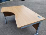 Used L Shape Office Desk Corner Workstation with Pedestal Drawers - Image 2