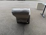 Compact Fabric Recliner Armchair – Light Grey, Manual Recline with Footrest - Image 11