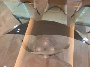 Dining Table with Glass Top