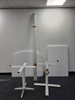 KMeeting Table w/ 10 Stacking Black Fabric Chairs - Set. 2x PALLETS DELIVERY - Image 10