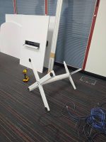 KMeeting Table w/ 10 Stacking Black Fabric Chairs - Set. 2x PALLETS DELIVERY - Image 12