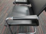 Cantilever Visitor Chairs with Chrome Frame - Set of 4 Seats. PALLET DELIVERY - Image 3