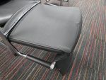 Cantilever Visitor Chairs with Chrome Frame - Set of 4 Seats. PALLET DELIVERY - Image 6