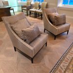 Buy brown fabric armchairs