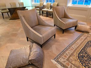 Buy beige fabric armchairs