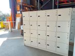 20 Door Locker Storage Unit - White with Combination Locks & Adjustable Shelves - Image 9