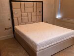Luxury Bed Set with Mattress, Statement Headboard & Integrated Reading Lights