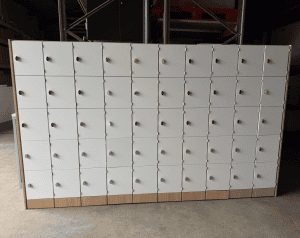 Multiple Compartments Safety Locker - Lockable Staff Storage with 50 Doors