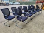 SIDIZ Mesh Visitor Chairs – Cantilever Meeting Office Chairs - Set of 11 - Image 11