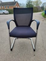 SIDIZ Mesh Visitor Chairs – Cantilever Meeting Office Chairs - Set of 11 - Image 12