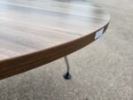 Orangebox Pars Meeting Table – Walnut Effect Round Top, Metal Legs - 120cm - Image 7