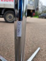 Walnut Office Meeting Table - Chrome & Aluminium Pedestal Base - 150cm - Image 11